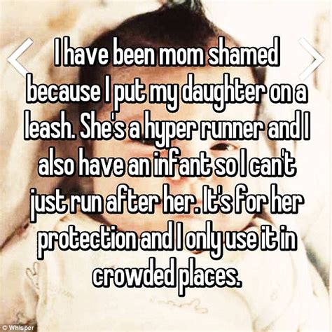 Women Open Up About Being Mum Shamed On Whisper Daily Mail Online