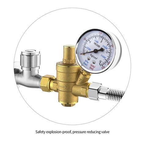 Dn15 Water Control Pressure Regulator Valve With Pressure Gauge Meter 1