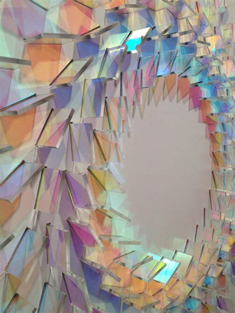 Dazzling Circular Mandala Installations Made With Coloured Glass By Chris Wood Art Sheep