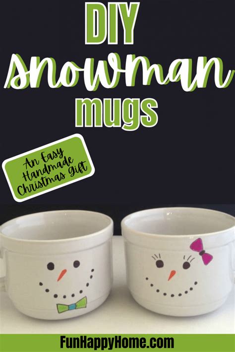 Snowman Mugs Easy To Make Hot Chocolate Mugs