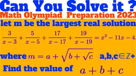 How To Solve A Degree Sixth Math Olympiad Question In Easy Way Youtube