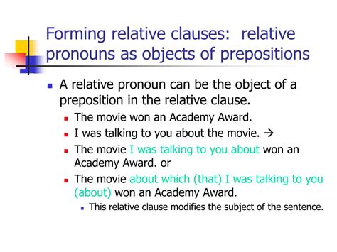 Relative Clauses And Prepositions : Relative Pronoun: Definition, List and Examples of ...
