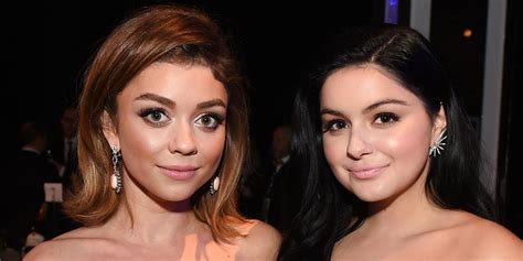 sarah hyland defends ariel winter s nearly naked dress she s a sexy and confident woman