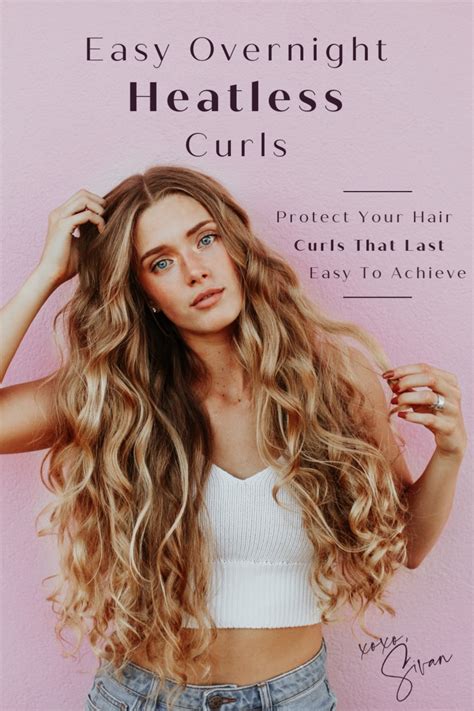 If you have a little extra time (and patience) on your hands before bed—and don't mind sleeping on a head full of pins—flat pin curls are super easy to do, and they work to make. Easy Overnight Heatless Curls in 2020 | Curly hair styles ...
