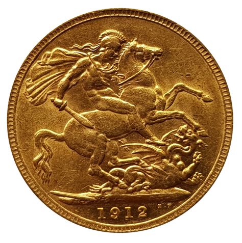 1912 London Sovereign M J Hughes Coins