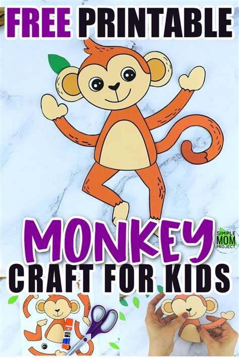 Printable Monkey Craft Template