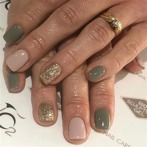Pin By Suzy On Nails Olive Nails Neutral Nail Designs Gold Nails