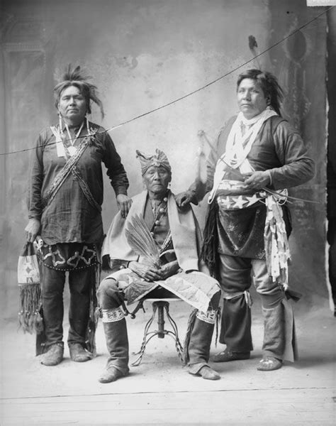 Winnebago Man 1858 Wahkunkschakaw And Daughter Winnebago 1868