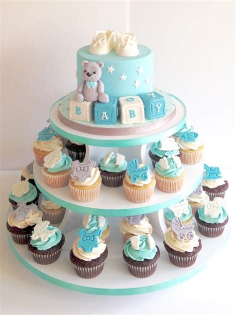 Baby Boy Cake And Cupcakes