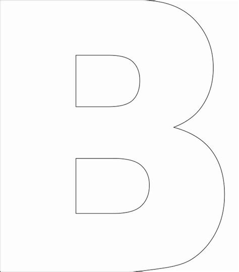 Letter B Printable Fresh Best 25 Alphabet Templates Ideas On Pinterest