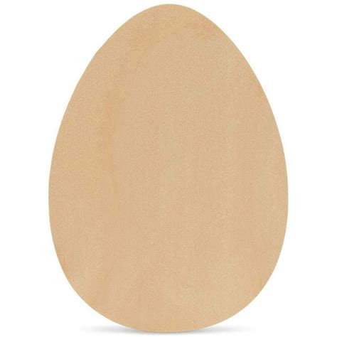 Wood Egg Cutout 12 X 9 Inch Pack Of 12 Unfinished Wooden Shapes To