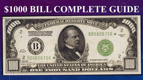 1000 Dollar Bill Complete Guide What Are They How Much Are They Worth And Why Youtube