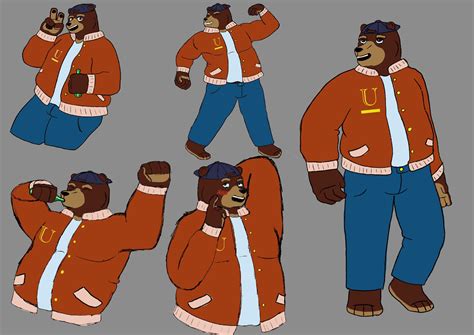 frat bear page art by me r furry