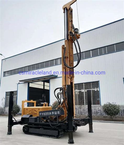 Fy Crawler Mounted Hydraulic Top Drive Dth Deep Water Well Borehole Drilling Rig Machine