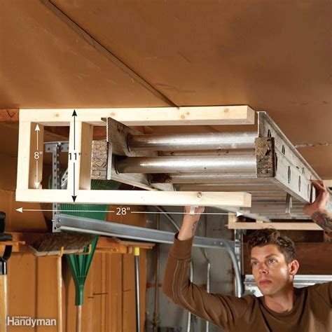 Pin By Dan Olmsted On Diy Projects Ladder Storage Garage Storage