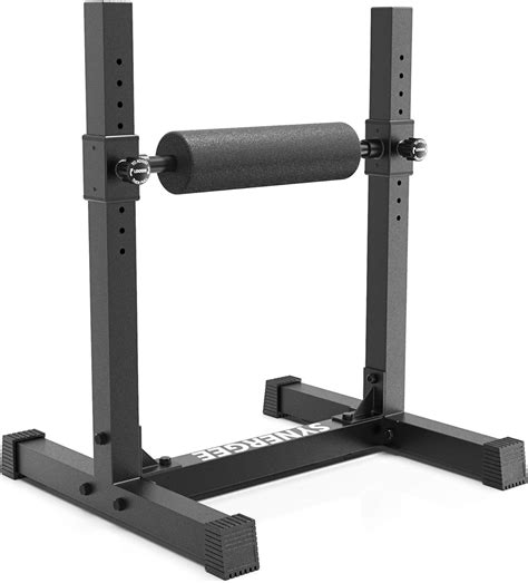 Synergee Single Leg Squat Roller Stand Adjustable And Rolling Foam Foot