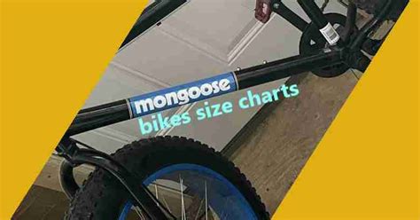 Mongoose Bikes Size Charts And Dolomite Weight Limit Guide