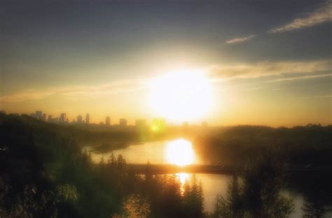 Sunset Over Downtown Edmonton Alberta Yegdt Hdr Photos Romantic Hotel