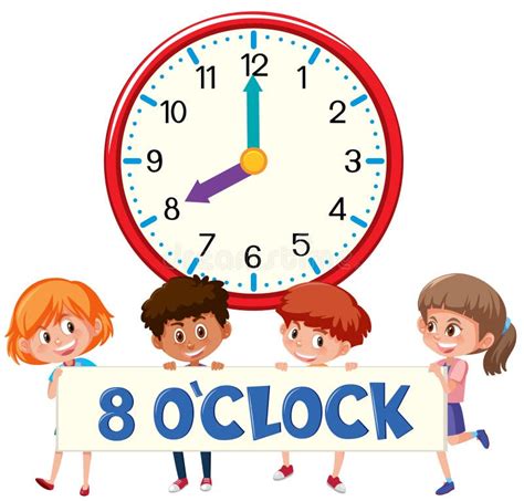 Eight O Clock Stock Illustration Illustration Of Watch 1377170