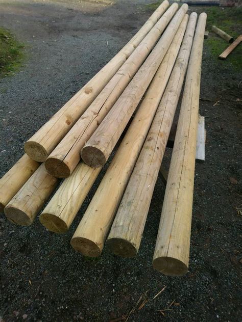 12ft Long Timber Poles Posts In Worcester Worcestershire Gumtree