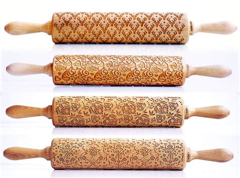 Baked In Laser Etched Rolling Pins Imprint Edible Patterns Urbanist