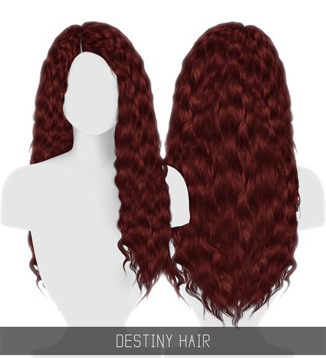 Simpliciaty Destiny Hair Sims 4 Hairs