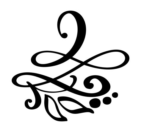 Hand Drawn Border Flourish Separator Calligraphy Designer Elements