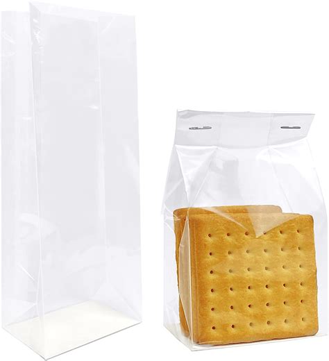 Amazon.com: Gusseted Cellophane Bags,Flat Bottom Cellophane Bags with