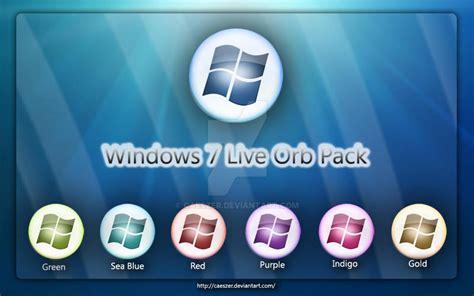 Windows 7 Live Orb Pack By Caeszer On Deviantart