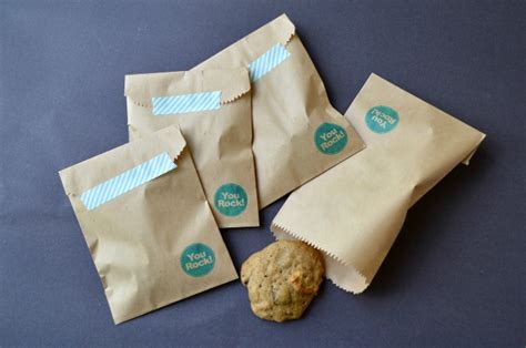 STAMPED KRAFT PAPER TREAT BAGS Mad In Crafts