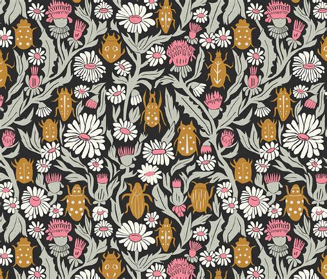 Download 2,545 wallpaper linoleum stock illustrations, vectors & clipart for free or amazingly low rates! garden // flowers floral traditional william morris inspired linocut block print ladybugs ...