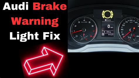 Audi Brake Pad Warning Light Causes And Fix Youtube