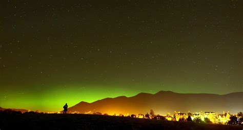 Lake District Northern Lights Clear Night Sky