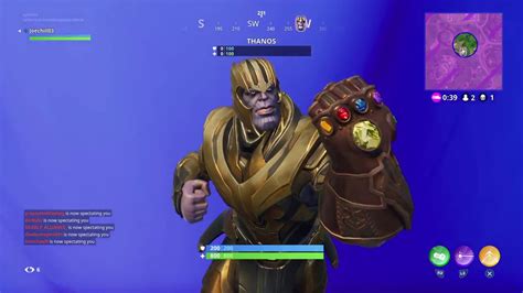 Fortnite Thanos Gameplay Youtube