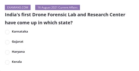 Indias First Drone Forensic Lab And Research Center Have Come Up In