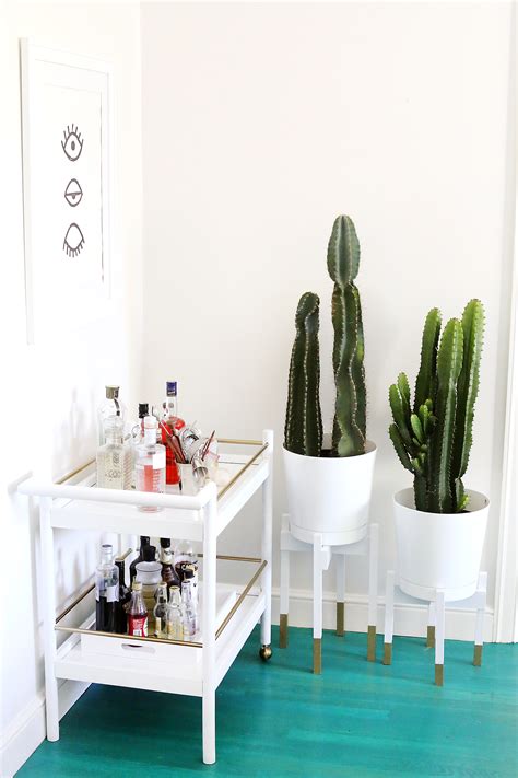 At phenomenal discounts, purchasing such stunning find the perfect home for your cherished plants from among the variety of mid century modern planter designs. Gold Detail Mid-Century Plant Stand DIY - A Beautiful Mess