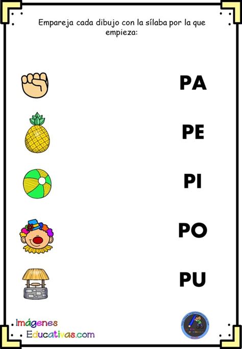 Palabras Que Empiezan Por Las SÍlabas Pa Pe Pi Po Pu Imagenes