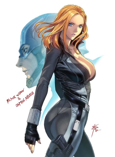 Black Widow Captain America Natasha Romanoff And Steve