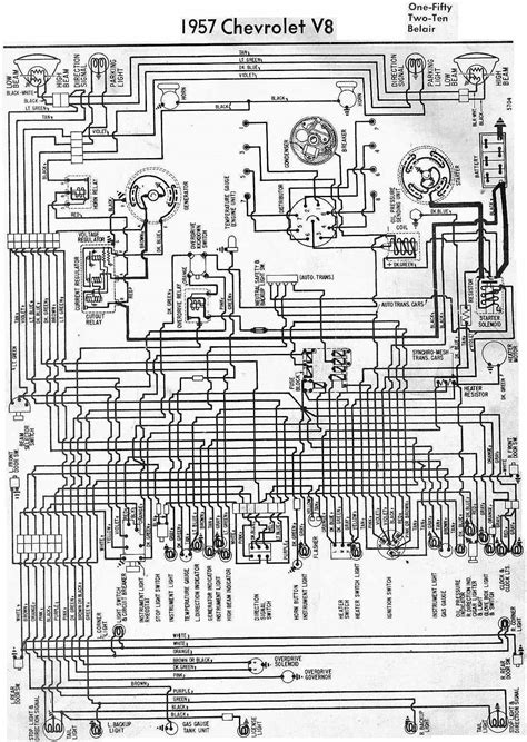 Complete Wiring Schematic Of 1957 Chevrolet V8 All About Wiring Diagrams