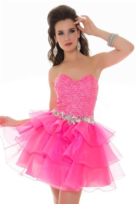 Shop over 240 top hot pink dresses for women and earn cash back all in one place. Ball Strapless Short/ Mini Hot Pink Sequin Tiered Organza ...