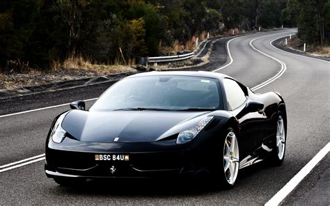 Black Ferrari 458 Wallpapers And Images Wallpapers Pictures Photos