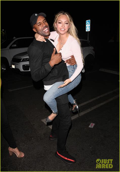 Corinne Olympios Jumps On Demario Jackson In Extremely Animated Greeting Photos Photo 3948443