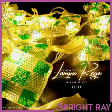 Raya Sale 20l 5m 5070mm Crystal Ketupat Led Chasing Decoration Lights