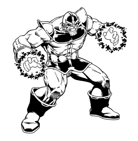 Angry Thanos Coloring Page Download Print Or Color Online For Free
