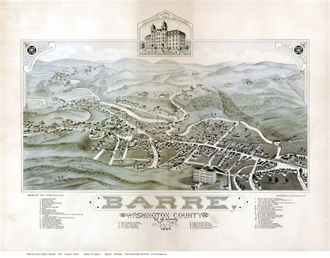 Barre Vt 1884 Maps Barre Historic Map Old Maps Barre