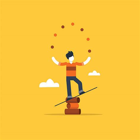 Royalty Free Juggling Work Clip Art Vector Images And Illustrations Istock