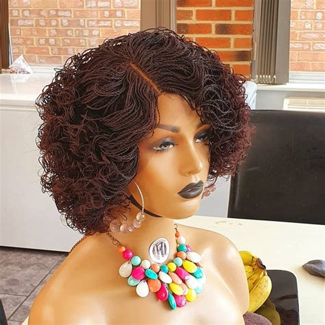 Fusion Black Curly Braided Wig Eminado Hair