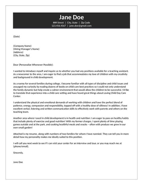 February 15, 2017 | by lauren mcadams. Cover Letter For Daycare Teachers - Cover Letter For ...