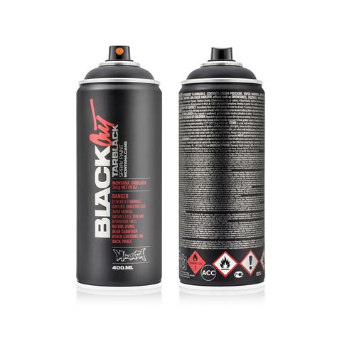 Montana Black Spray Paint 400ml 400ml Blackout Tarblack Cass Art