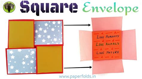 Maybe you would like to learn more about one of these? Interlocking Square Envelope | Card - DIY Tutorial by ...